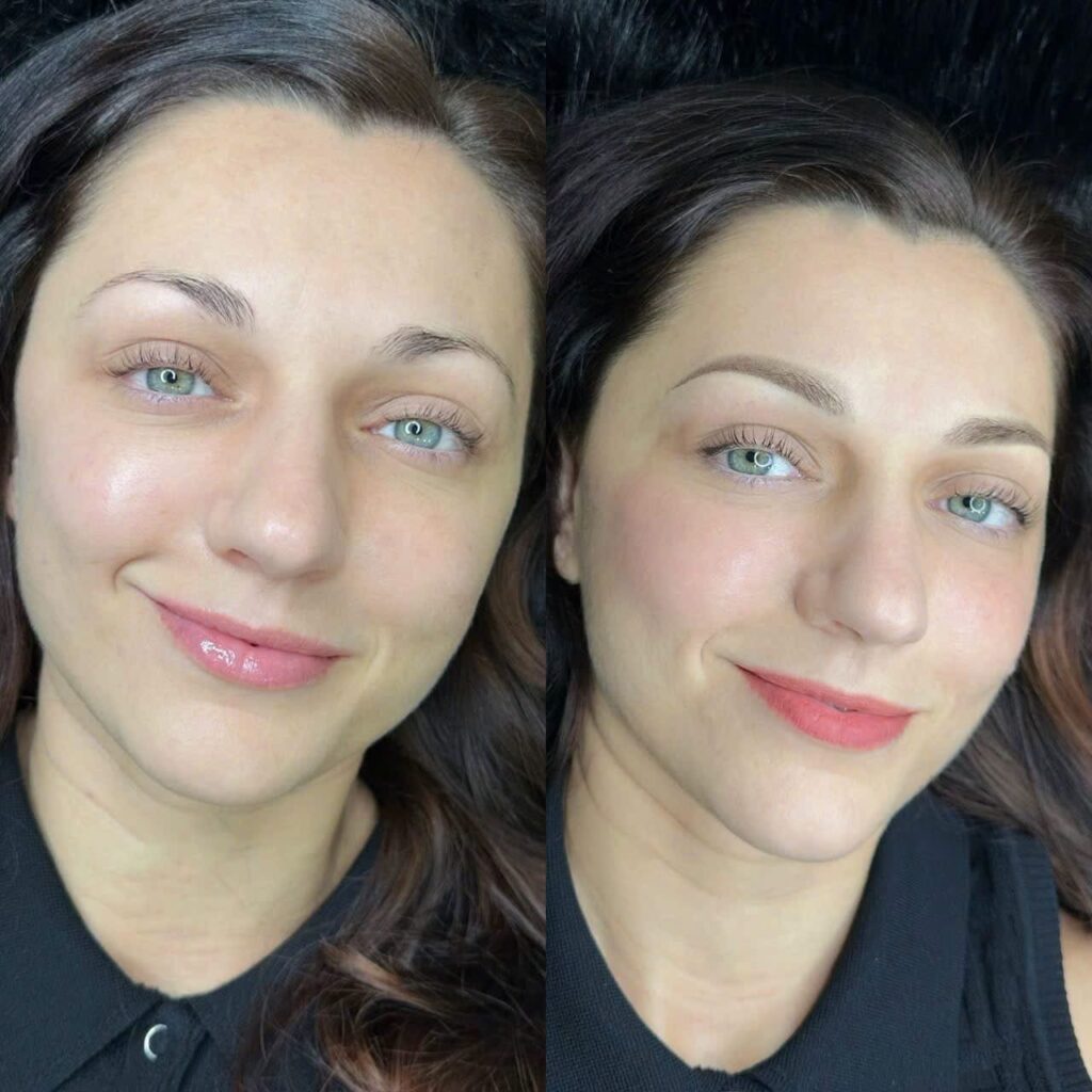 Augenbrauen Vorher-Nachher bei Julia Studio Berlin