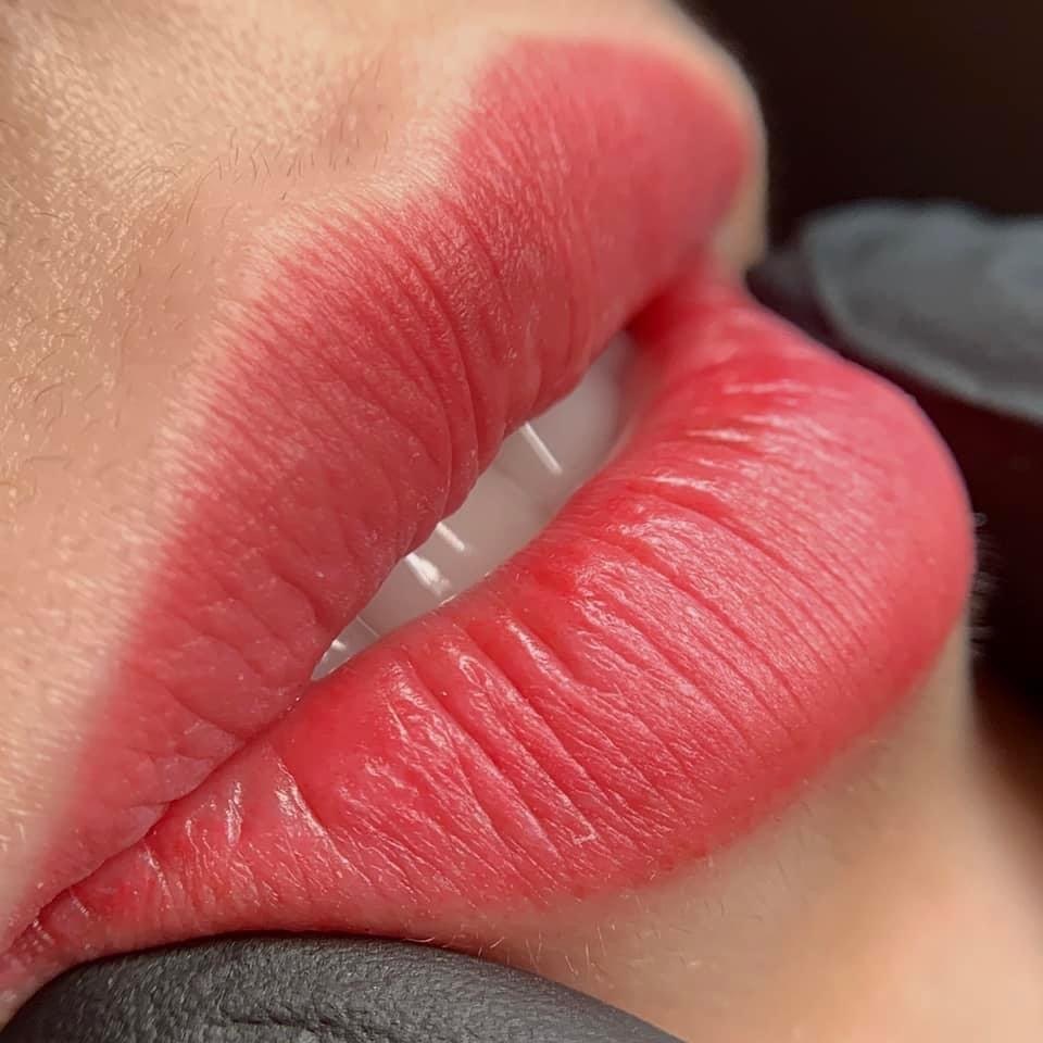 Lippen Permanent Make-up Aquarell